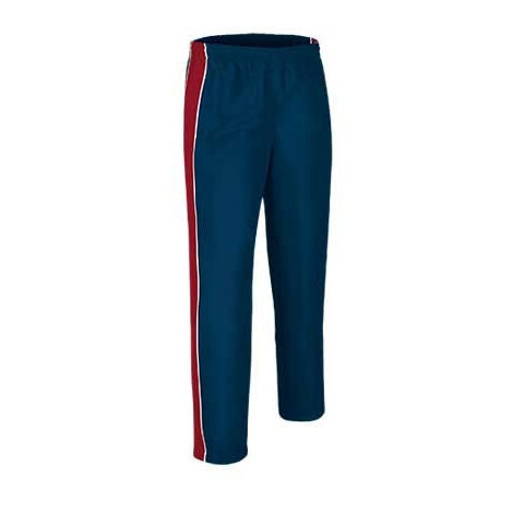 Pantalón deportivo largo VALENTO Match Point 4/5 niño Azul Marino/Rojo/Blanco