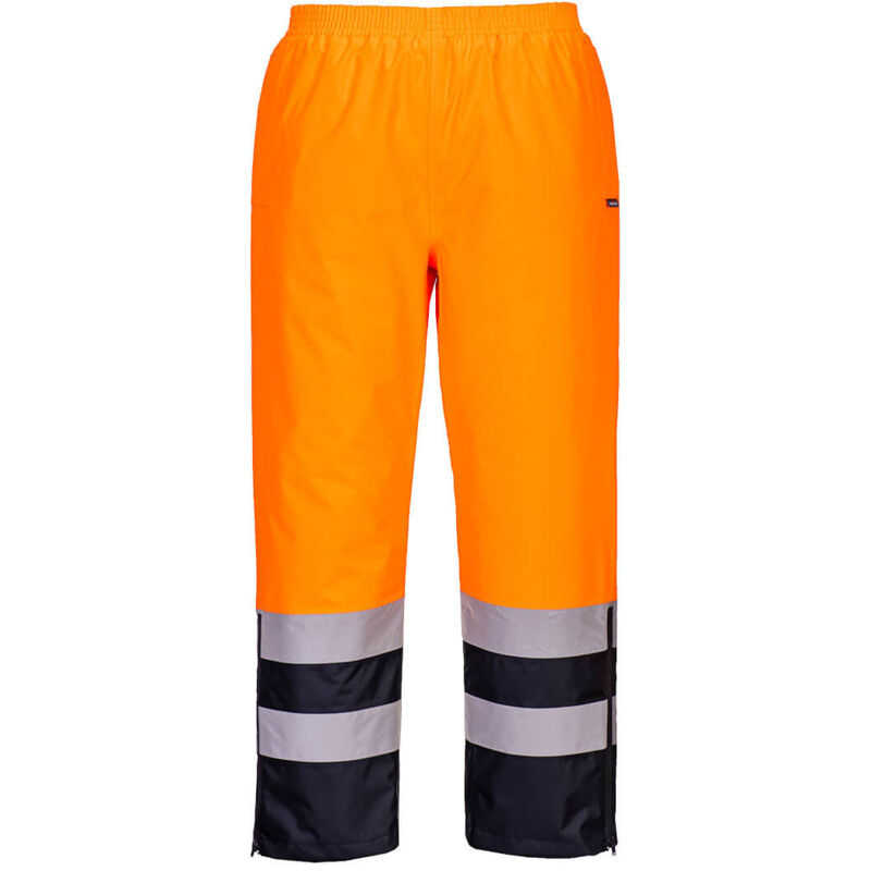Hochsichtbarer Winterhose - L - Orange/navy - Portwest