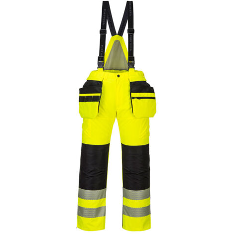 Pantalon d'hiver PW3 haute visibilité couleur : Jaune/Noir taille L - PORTWEST