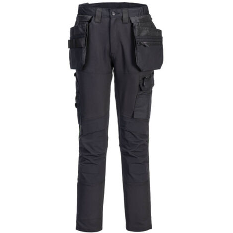 Pantalón DX4 Craft multibolsillos con funda desmontable DX456 36 pulgadas Negro