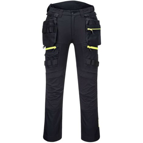 Pantalon DX4 poches flottantes démontables couleur : Noir taille 41 - PORTWEST