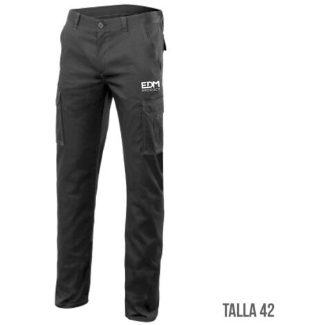 Pantalon Edm Noir Taille M Vêtement De Travail Sérigraphié, Confortable Et Durable. - Edm