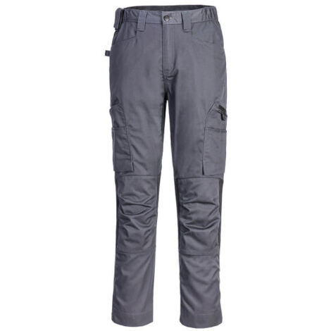 Pantalón elástico de trabajo WX2 Stretch (colección ecológica) CD881 42 pulgadas Gris metálico