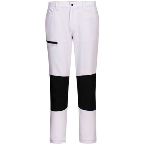 Pantalón elástico de trabajo WX2 Stretch para industrias rodillas pre-curvadasque NUEVO MODELO CD886 36 pulgadas Blanco