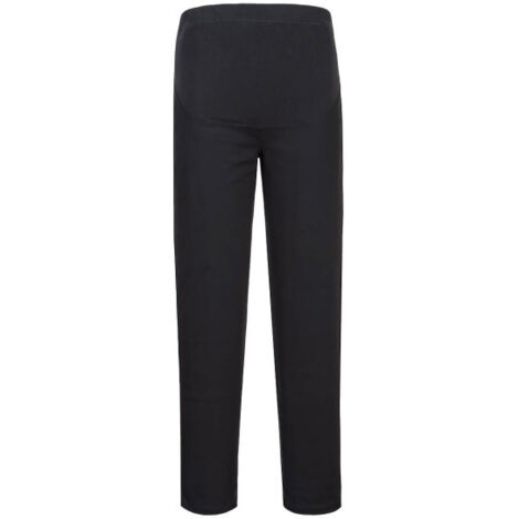 Pantalón elástico en sarga de algodón Maternity S234 XL Negro