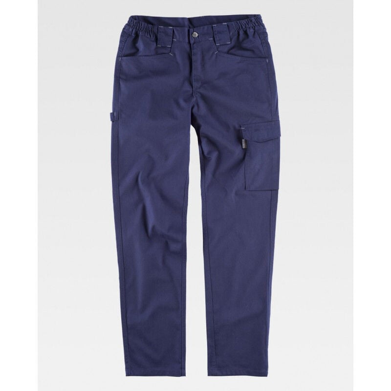 

Pantalón de tejido elástico bidireccional multibolsillos Combi B4030 | Azul marino - L - Workteam