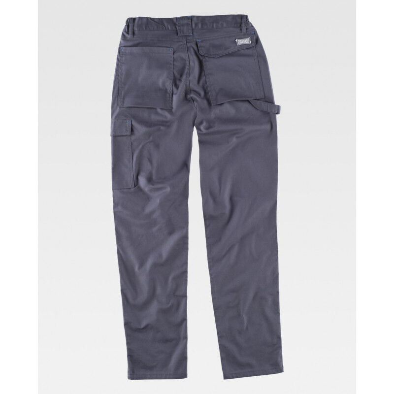 

Pantalón de tejido elástico bidireccional multibolsillos Combi B4030 | Gris - XL - Workteam