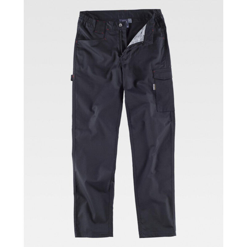 

Pantalón de tejido elástico bidireccional multibolsillos Combi B4030 | Negro - XL - Workteam