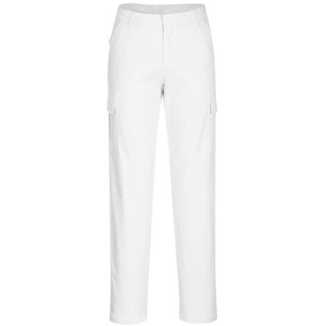 Pantalón elástico para mujer Cargo Blanco 30
