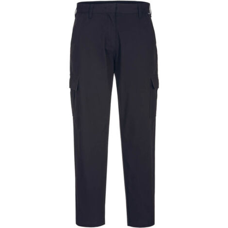 Pantalón elástico para mujer estilo chino Cargo S233 32 pulgadas Negro