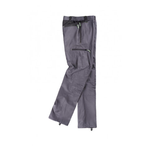 Pantalón en mezcla de viscosa resistente y transpirable WORKTEAM S9880 Sport S Gris+Negro