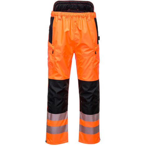 Pantalon extrême haute visibilité PW3 couleur : Orange/Noir taille M - PORTWEST