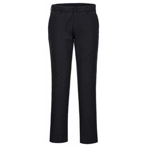 Pantalon Femme Chino Slim Couleur : Noir Taille 52 - Portwest