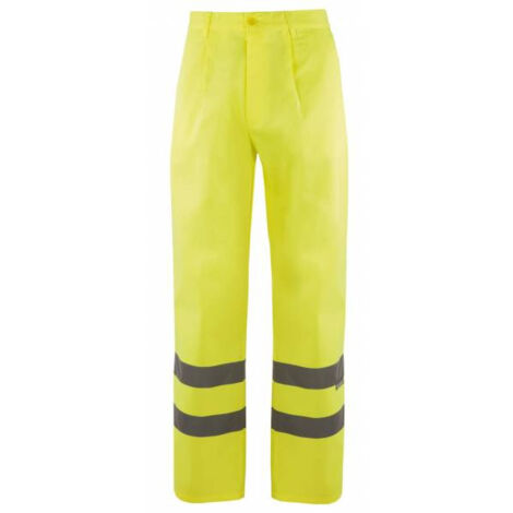 Pantalón forrado alta visibilidad F160 3XL - Amarillo fluor
