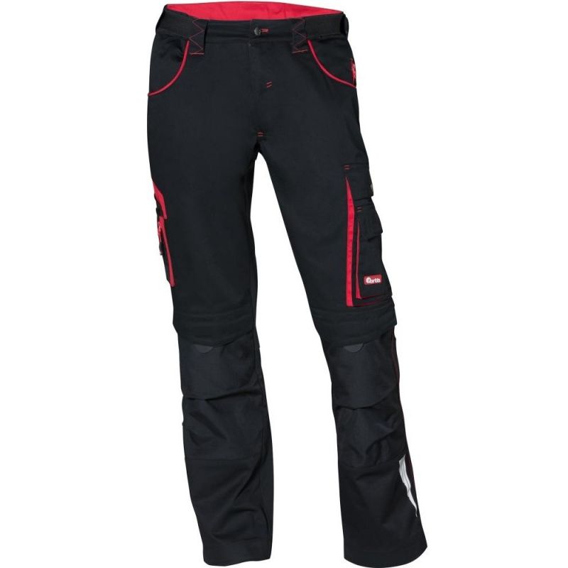 

Pantalón FORTIS 24, negro/rojo Talla 31