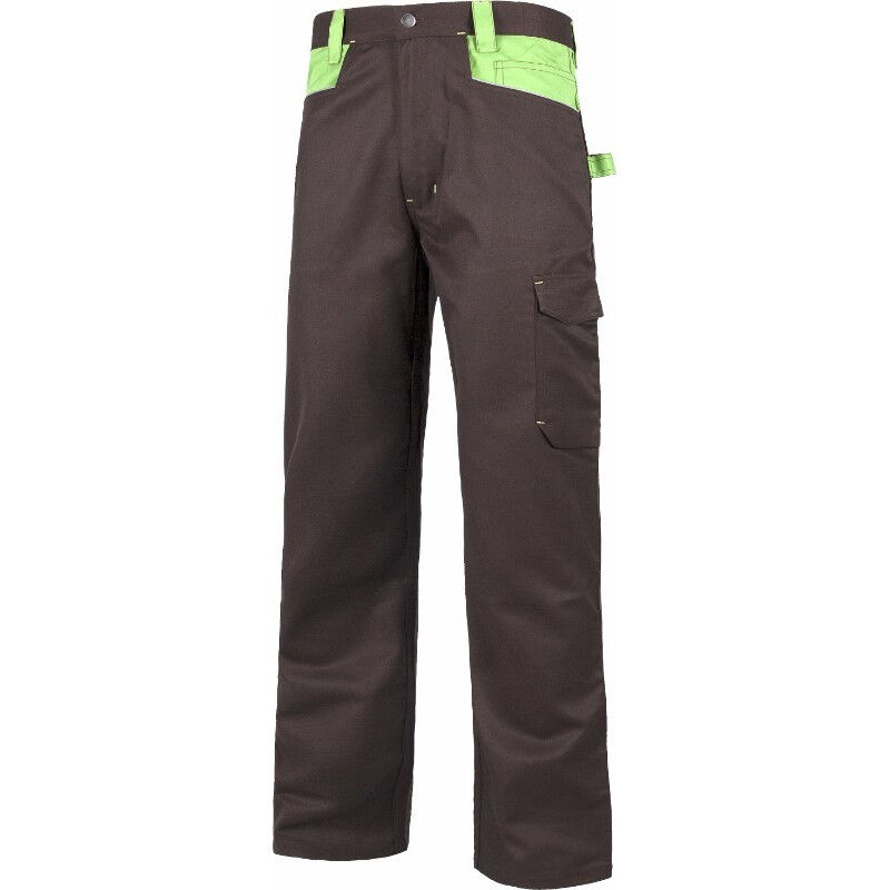 

Pantalón Future con presillas a contraste WF1050 | XL - Marron+Verde Lima - Workteam