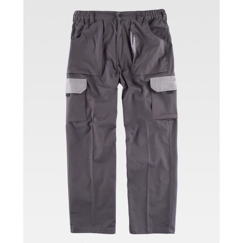 

Pantalón de algodón combinado con bolsillos inclinados Future WF1560 | 40 - Gris+Gris - Workteam