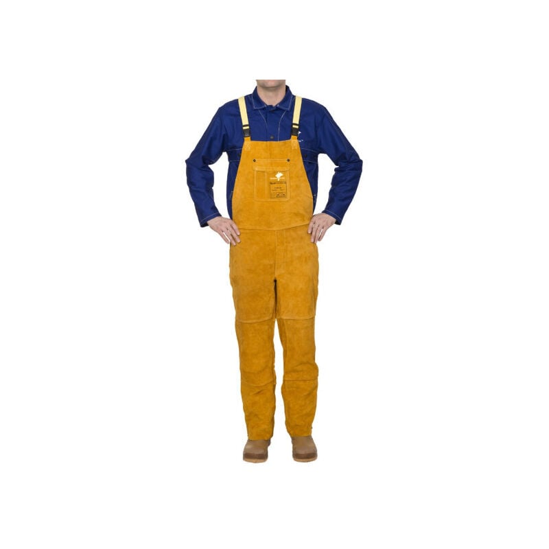 

Mono con protección de pecho y dorso cerrado WELDAS Golden Brown | XL