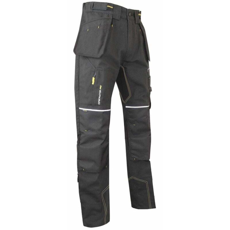 Pantalon de travail renforcé multipoches LMA Etabli Gris Carbone 48