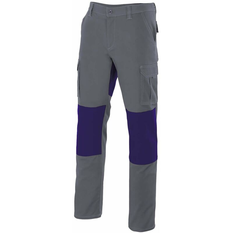 

Pantalón gris multibolsillos con refuerzos para industria base Serie R103001 | 40 - Gris / Gris - Velilla