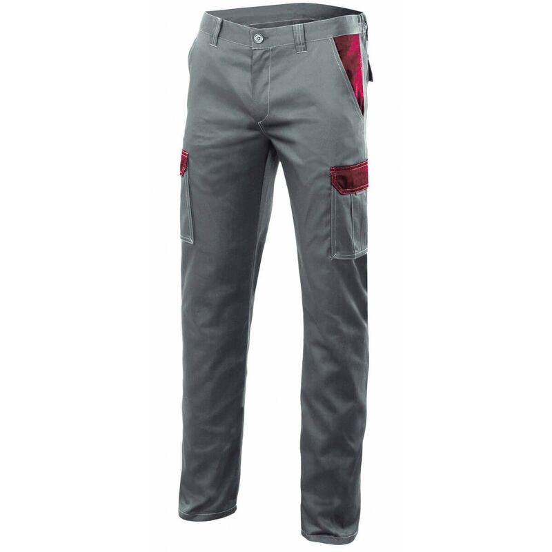 

Pantalon industrial gris stretch multibolsillos combinado Serie PT103002S | 52 - Gris / Granate - Velilla