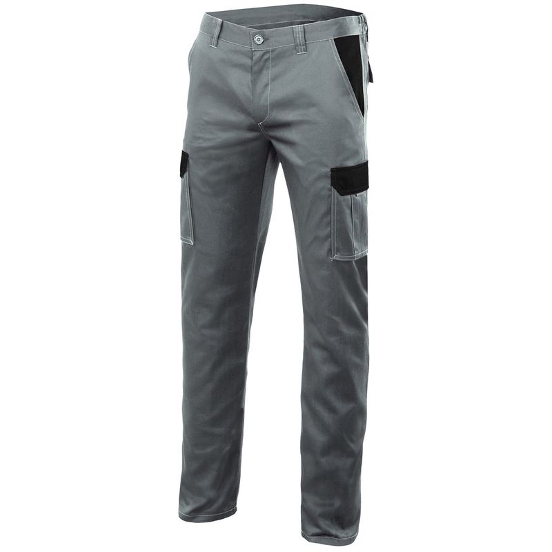 

PANTALON STRETCH BICOLOR MULTIBOLSILLOS Gris 52