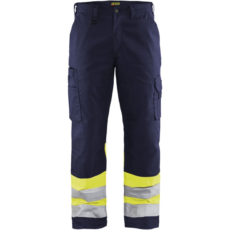 Pantalon de travail haute visibilité 1564 - Marine/Jaune fluo L - FR(46) - SE(C52) - Standards