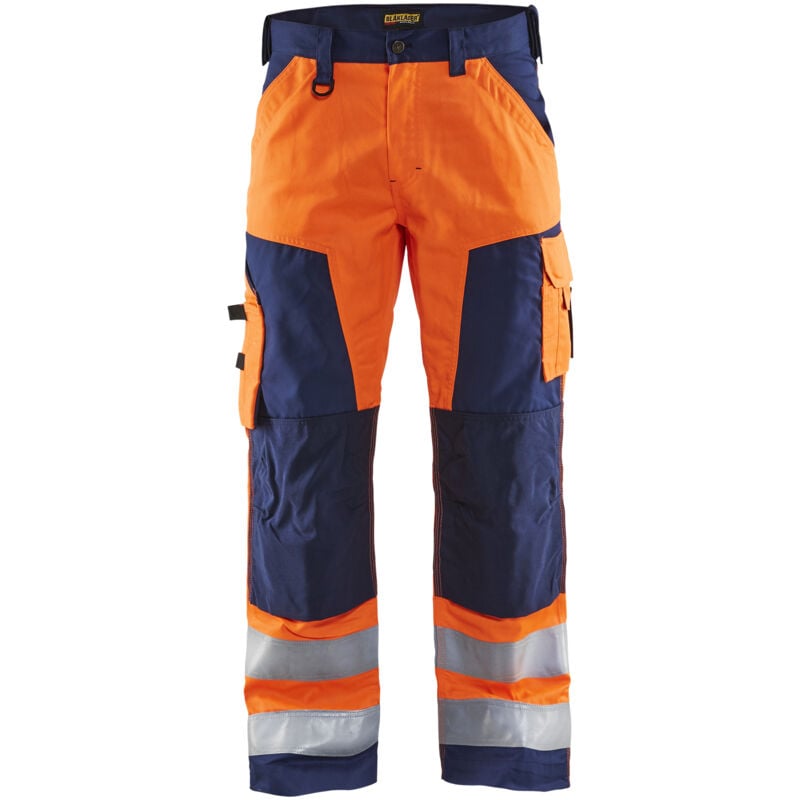 Pantalon de travail haute visibilité 1566 - Orange fluo/Marine xl - FR(50) - SE(C56) - Standards