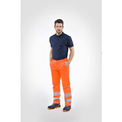 Pantalon haute visibilité orange tg. xxl