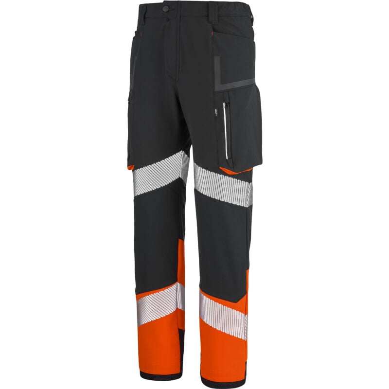 Pantalon hemera noir / orange fluo m - FR(46)