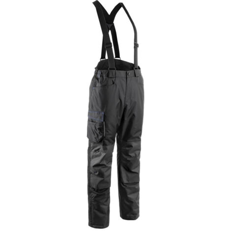 Pantalon hiver thermique à bretelles Coverguard Marmotte Noir XXL.