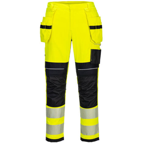 Pantalon Holster Pw3 Fr Hi-vis - 30 - Jaune/noir - Portwest