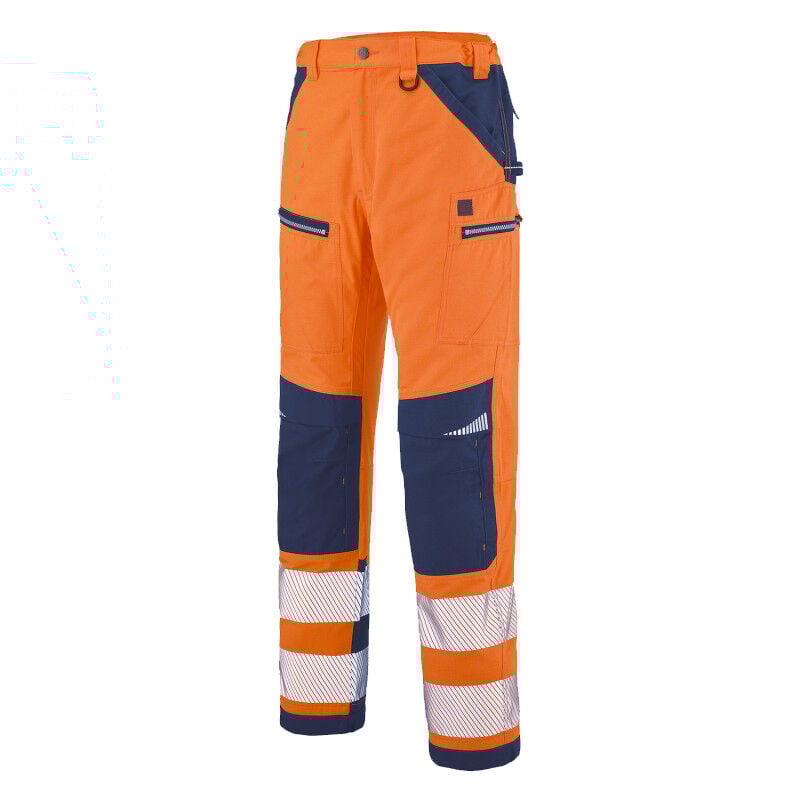 Pantalon homme spanner hv orange/bleu marine T0/XS Lafont 1ATHHV-6-404-0/XS