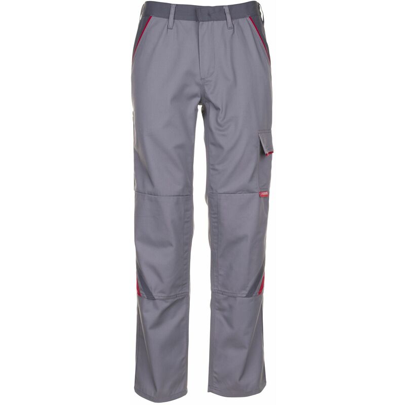 Planam - Pantalon hommes Highline zinc/ardoise/rouge Taille 50 - braun