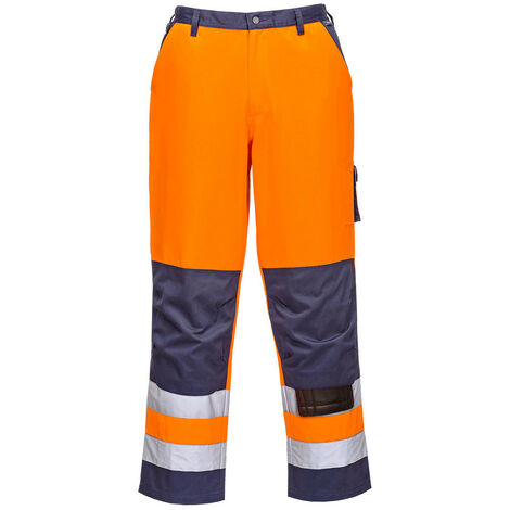 Pantalon Hv Lyon Couleur : Orange/marine Taille Xs - Portwest
