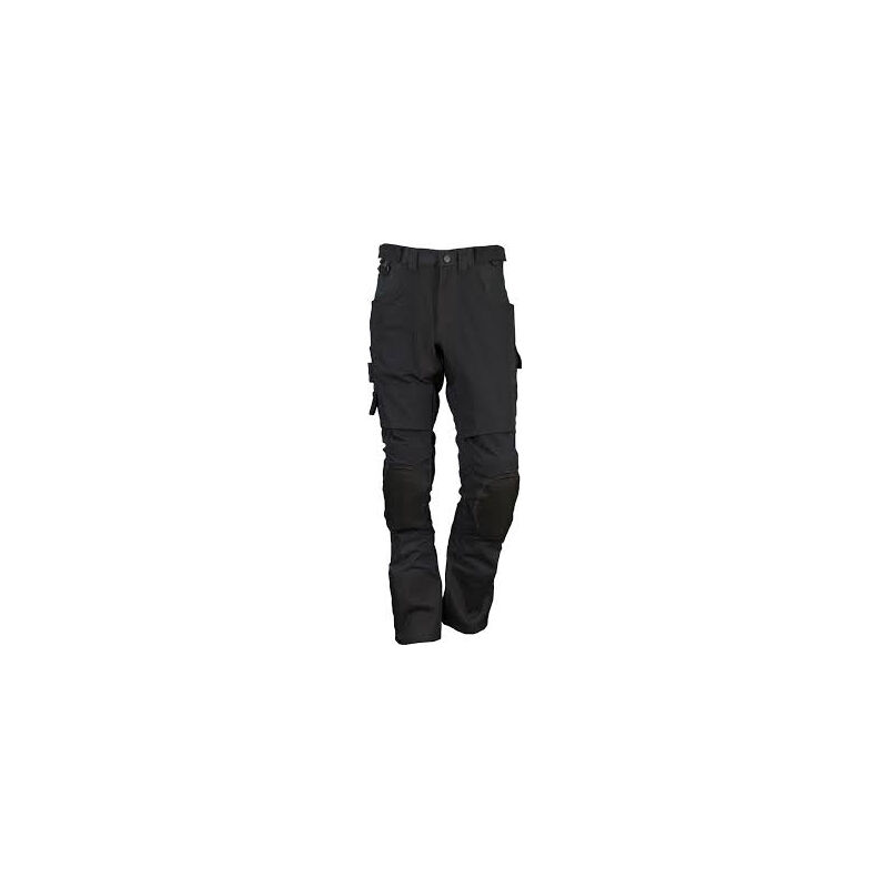 Pantalon Ilkott YP78 Noir avec genouillères EJ.87 T.2 ( 44-46 ) YP78142X1L-5959-EJ 87cm-T2