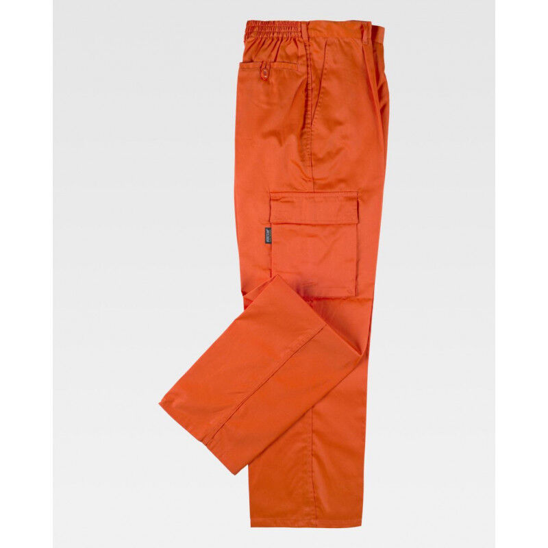 

Pantalón recto multibolsillos con trabillas B1403 | Naranja - 54 - Workteam