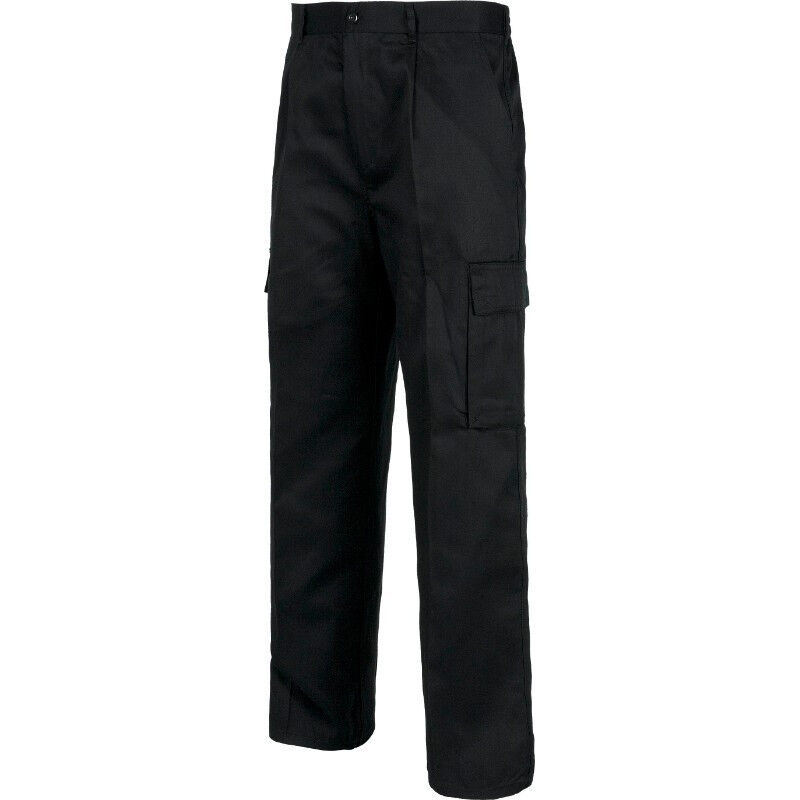 

Pantalón recto multibolsillos con trabillas B1403 | Negro - 38 - Workteam