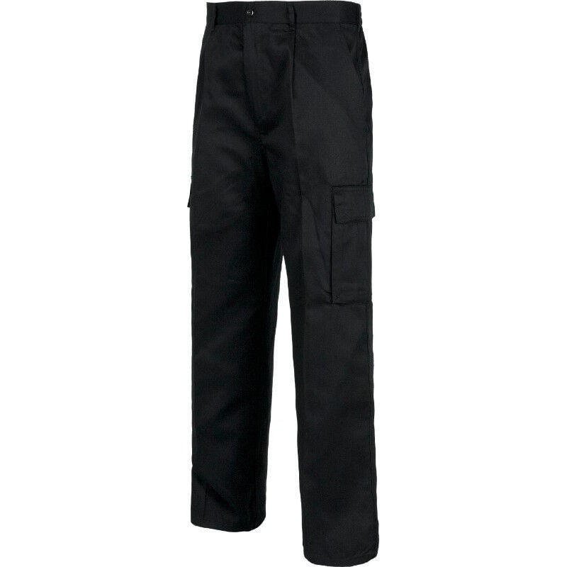 

Pantalón recto multibolsillos con trabillas B1403 | Negro - 46 - Workteam