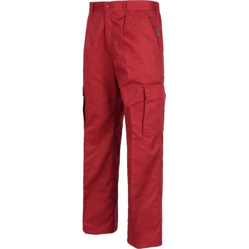 

Pantalón recto multibolsillos con trabillas B1403 | Granate - 60 - Workteam