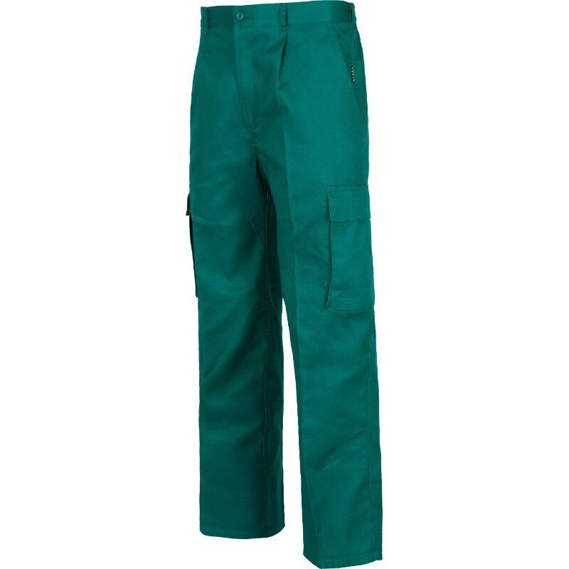 

Pantalón recto multibolsillos con trabillas B1403 | Verde - 40 - Workteam