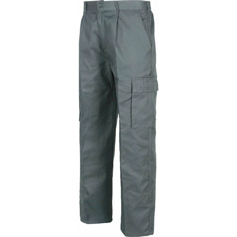 

Pantalón recto multibolsillos con trabillas B1403 | Gris - 36 - Workteam