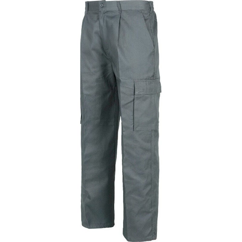 

Pantalón recto multibolsillos con trabillas B1403 | Gris - 40 - Workteam