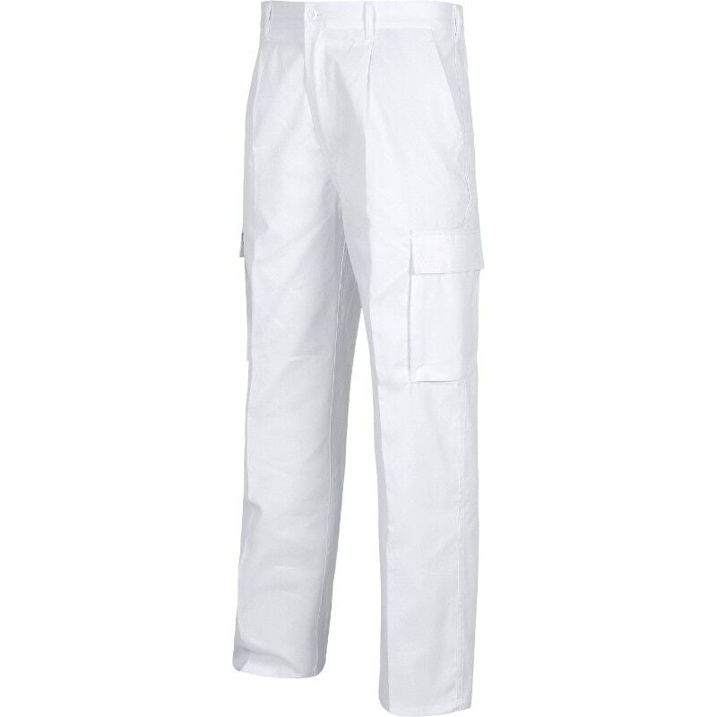 

Pantalón recto multibolsillos con trabillas WORKTEAM B1403 | Blanco - 50