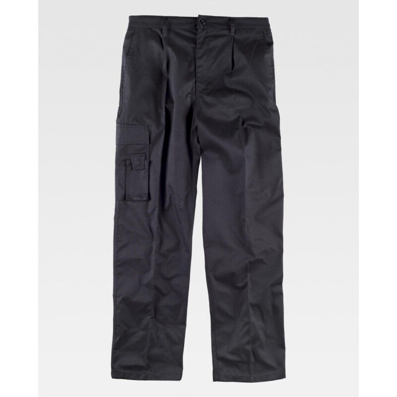 

Pantalón de triple costura con bolsillo para móvil B1409 | Negro - 50 - Workteam