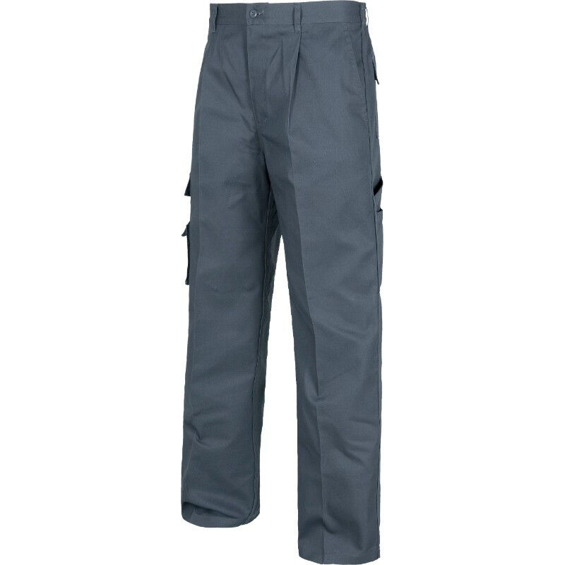

Pantalón de triple costura con bolsillo para móvil WORKTEAM B1409 | Gris - 48