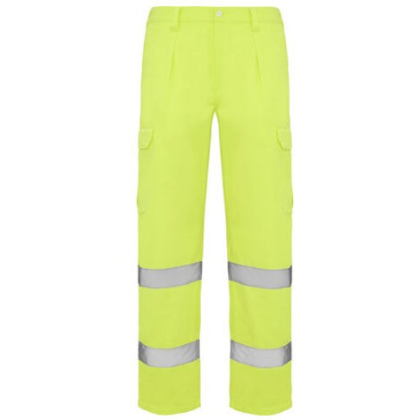 Pantalón industrial de alta visibilidad amarillo flúor ALFA ROLY 52 Amarillo fluor