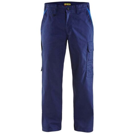 Pantalon de travail Blaklader industrie 100% coton Marine / Bleu 52