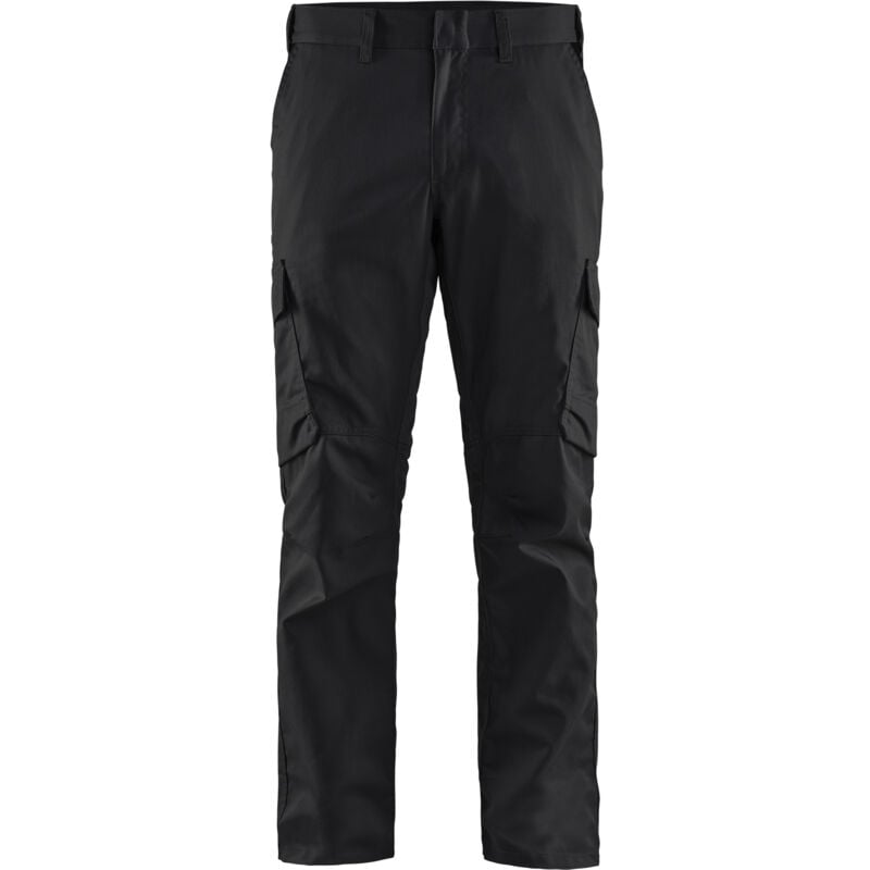Pantalon de travail pour l'industrie stretch 2D 1444 - Noir/Jaune fluo xs - FR(38) - SE(C44) - Standards