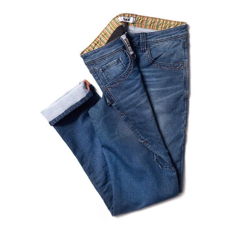 Dike - Pantalon de travail en jean paint - Bleu Denim s